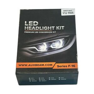 Auxbeam F16 9005/9006 LED Headlight Bulbs 12-24V New Open Box